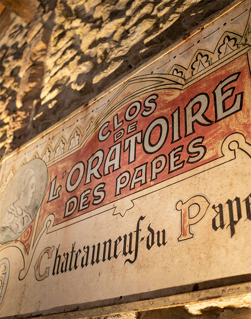 Vallée du Rhône - Heritage - Clos de l'oratoire des papes - étiquette